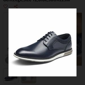 Classic Men's Navy Lace-Up Derby Shoes